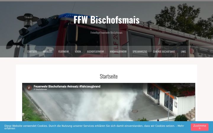 Screenshot of ffw-bischofsmais.de