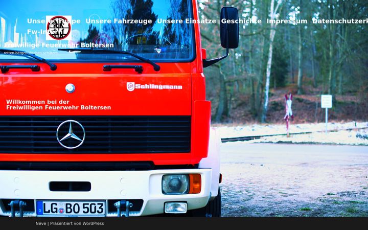 Screenshot of ffw-boltersen.de
