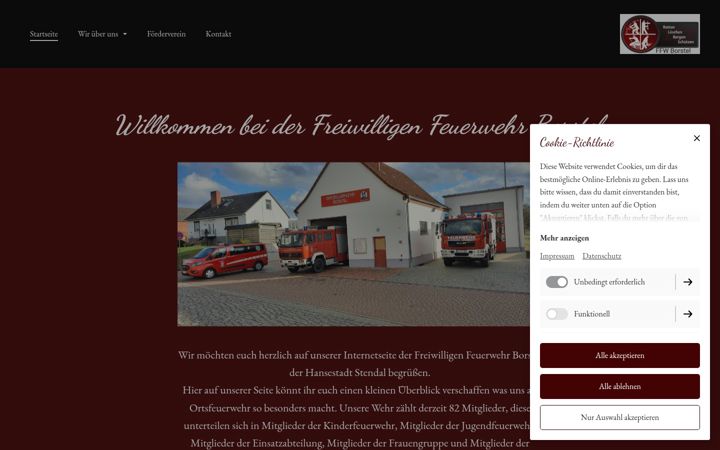 Screenshot of ffw-borstel-stendal.de