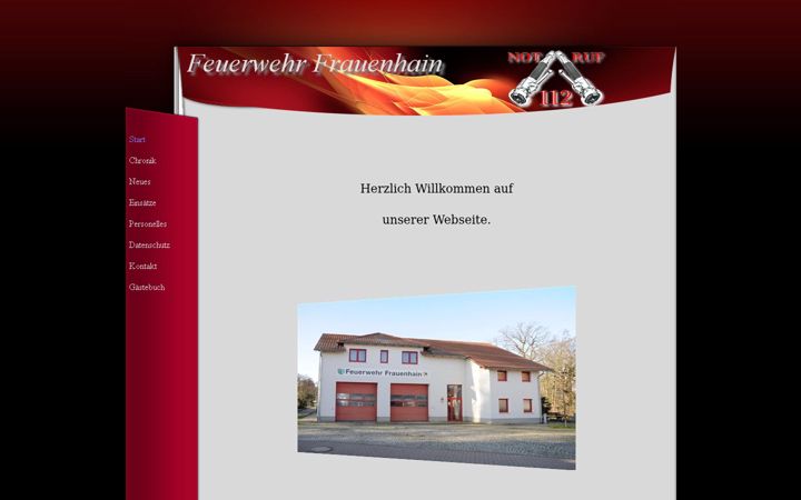 Screenshot of ffw-frauenhain.de