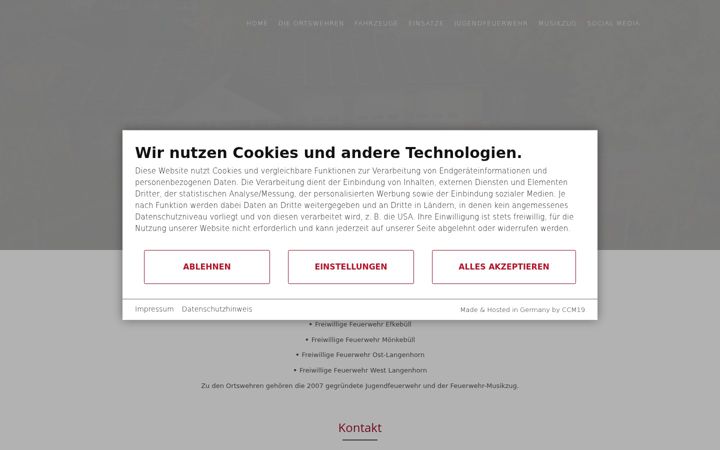 Képernyőkép: ffw-langenhorn.de