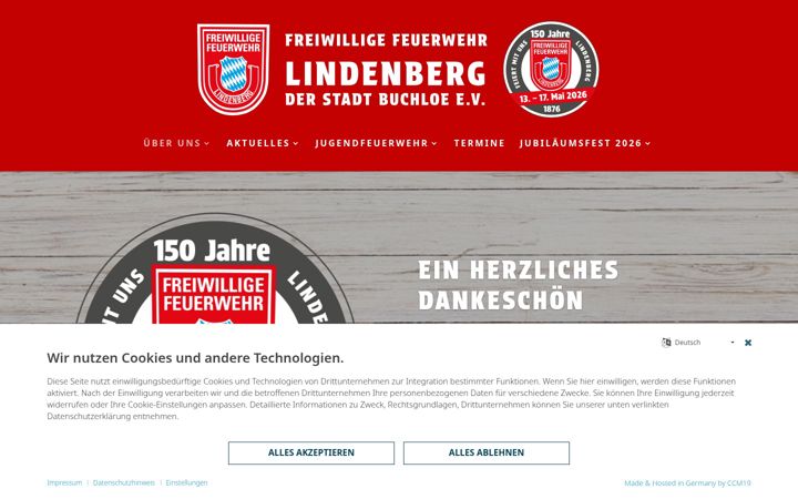 Képernyőkép: ffw-lindenberg.de