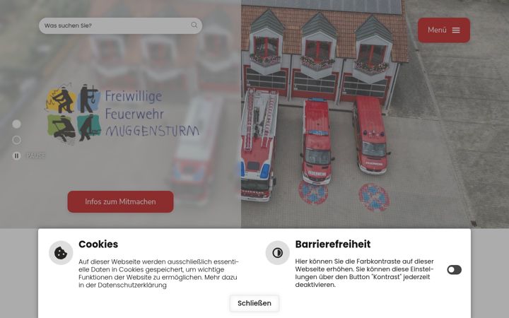 Screenshot of ffw-muggensturm.de