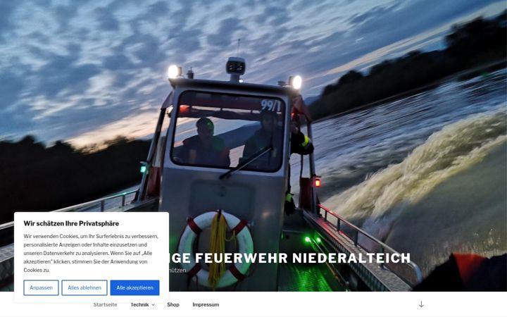 Screenshot of ffw-niederalteich.de