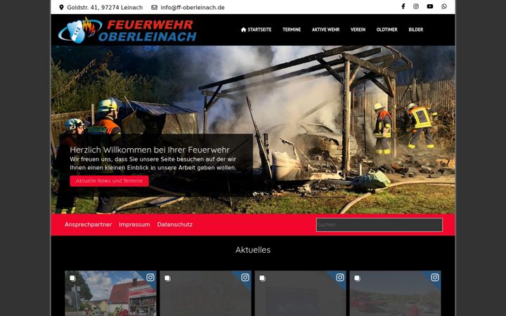 Screenshot of ffw-oberleinach.de