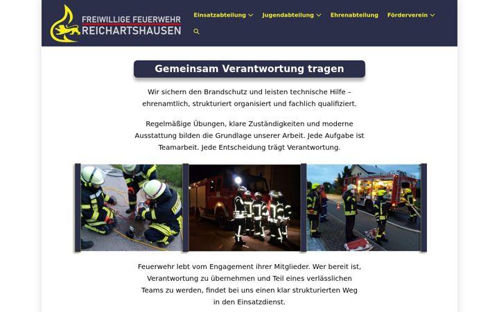 Screenshot of ffw-reichartshausen.de