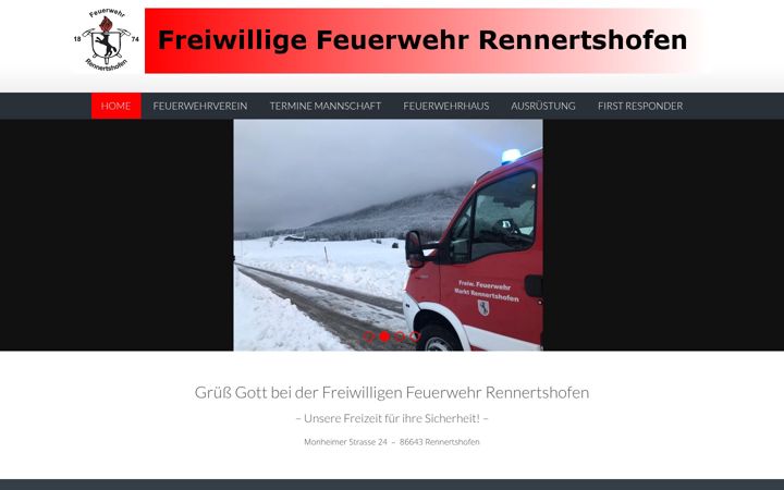 Screenshot of ffw-rennertshofen.de
