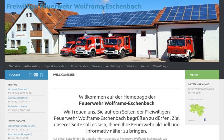 Screenshot of ffw-wolframs-eschenbach.de