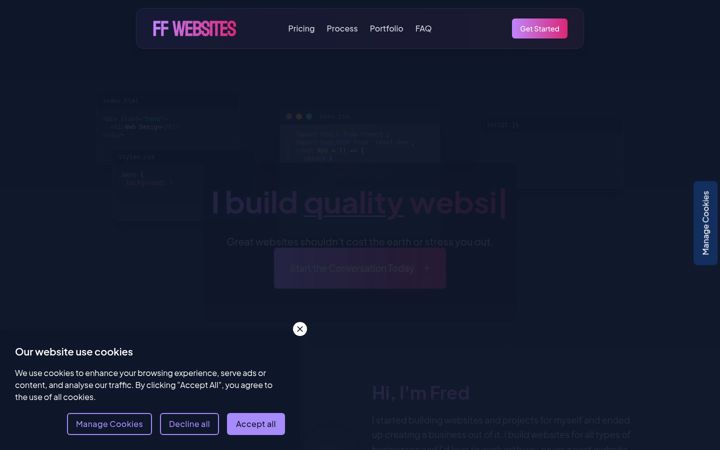 Screenshot ta' ffwebsites.co.uk