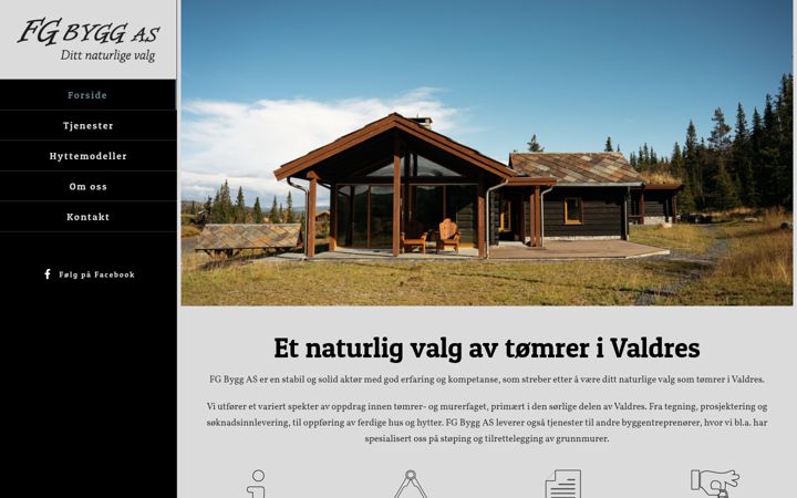 Screenshot of fg-bygg.no