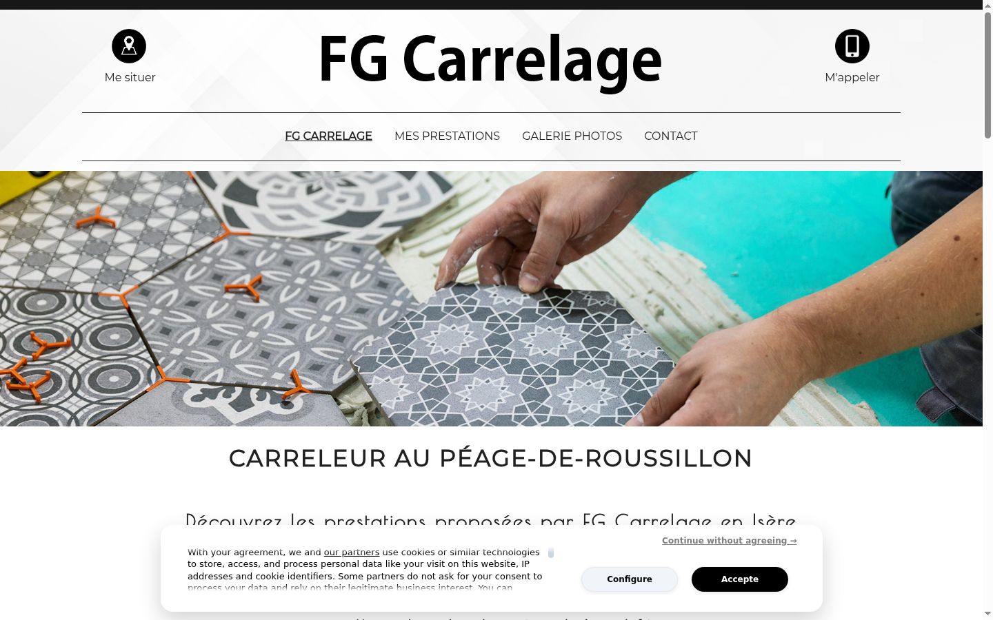 Screenshot des Einwilligungsbanners vor jeglicher Interaktion