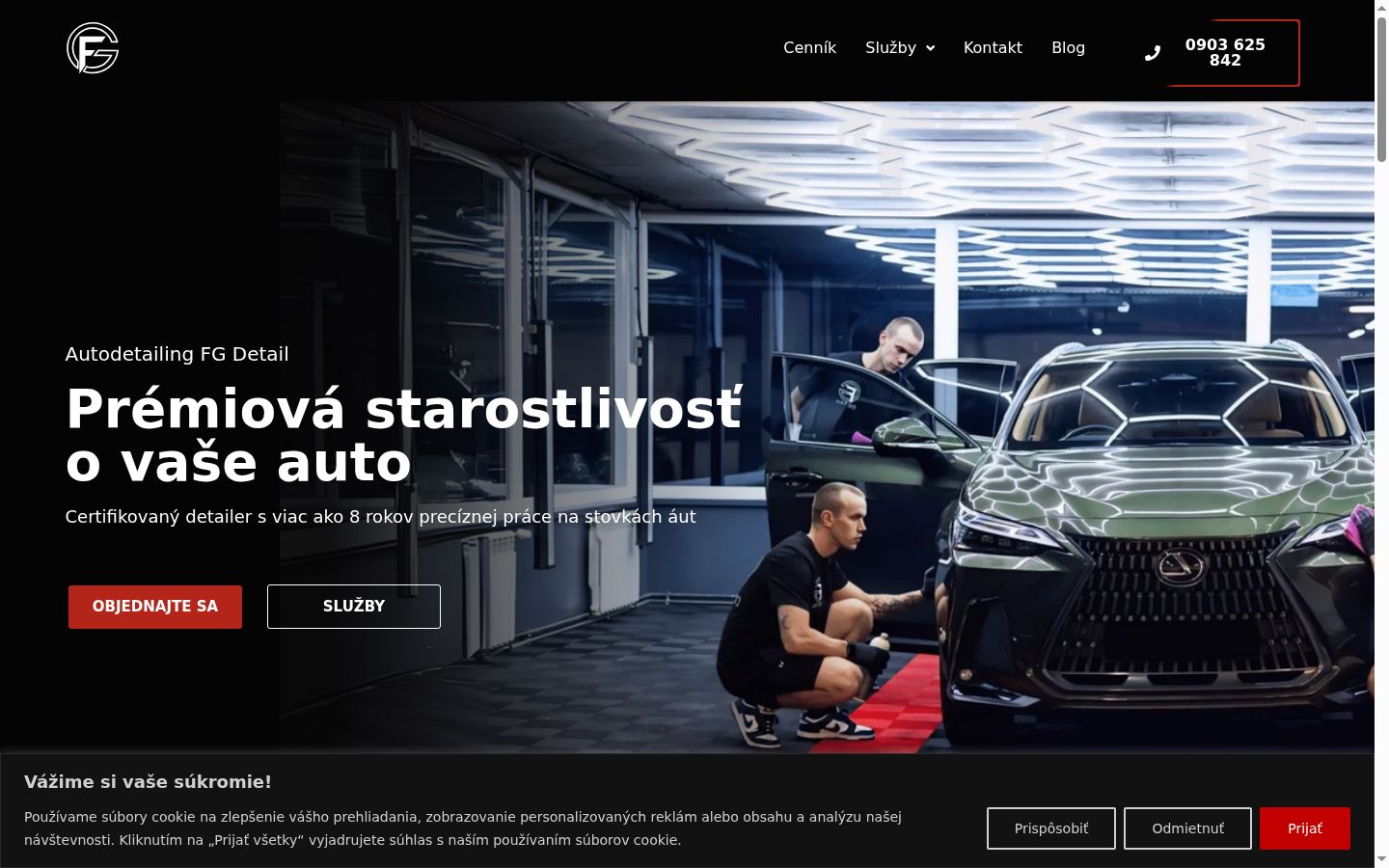 Skærmbillede af samtykkebanneret, som det blev vist før nogen interaktion