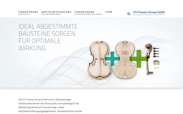 Screenshot of fg-financegroup.com