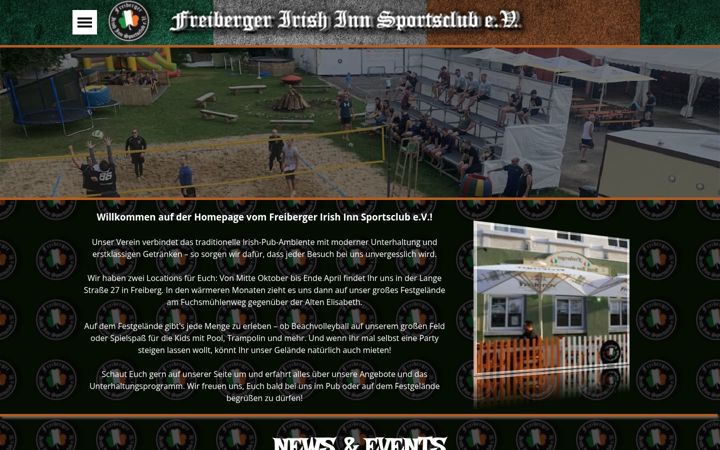 Screenshot of fg-irish-sc.de