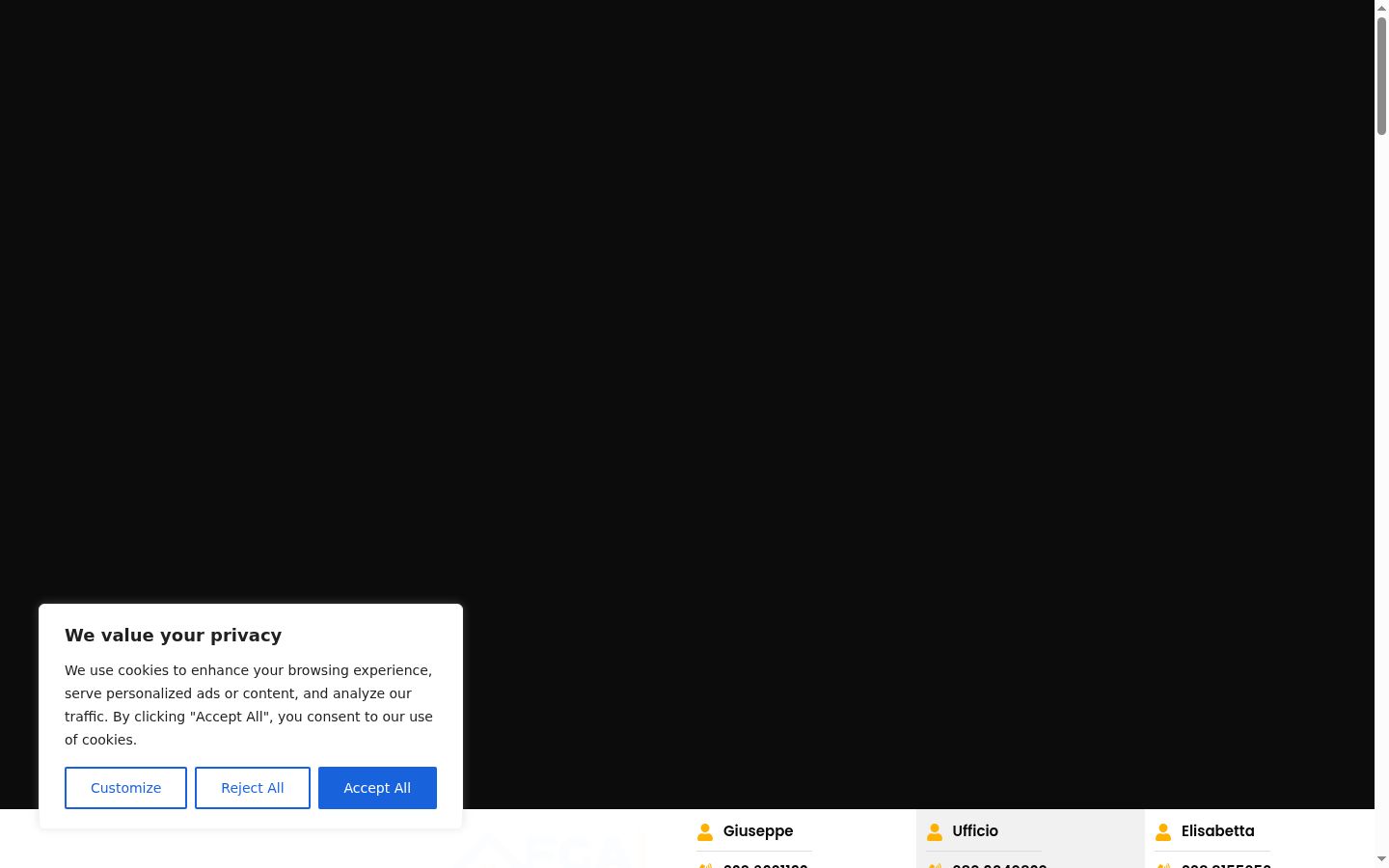 Screenshot tal-banner tal-kunsens muri qabel kwalunkwe interazzjoni