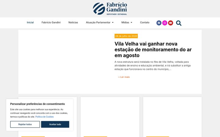 Screenshot of fgandini.com.br
