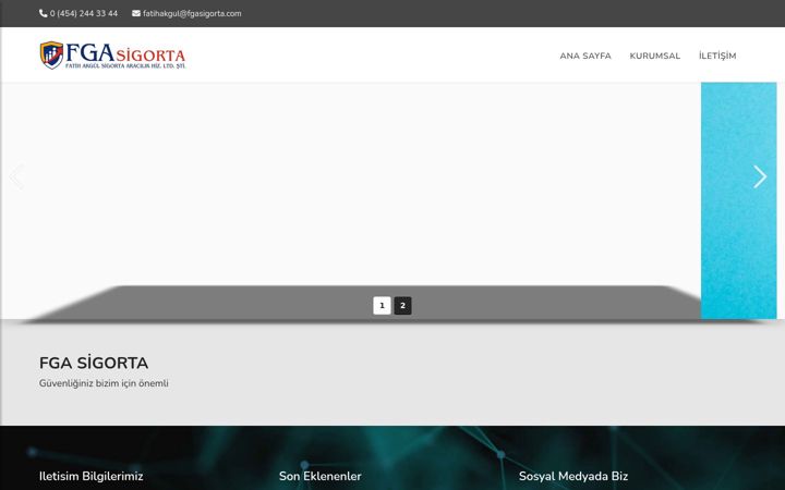 Screenshot of fgasigorta.com