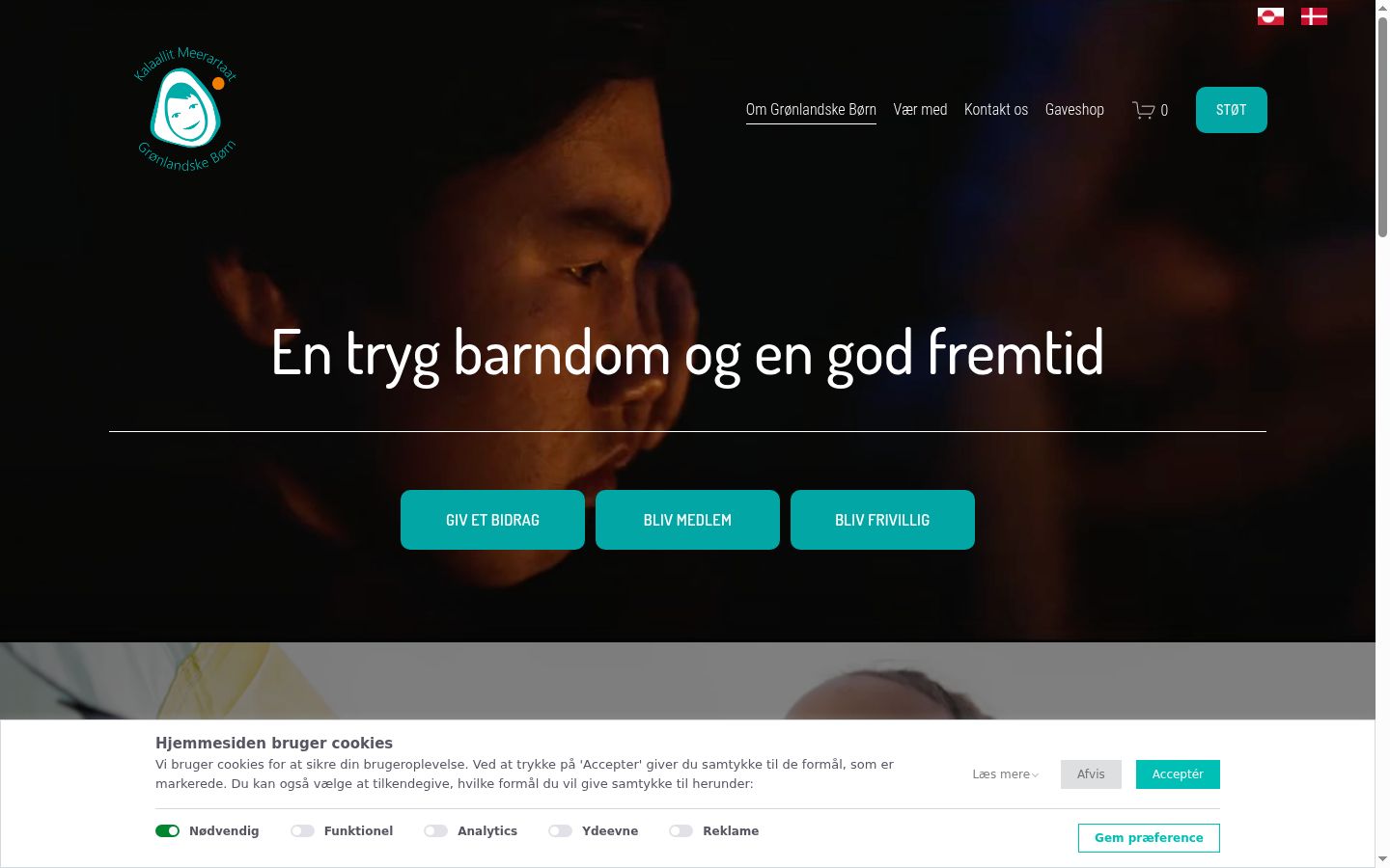 Captura de pantalla del banner de consentimiento mostrado antes de cualquier interacción