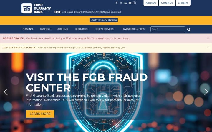 Screenshot of fgb.net