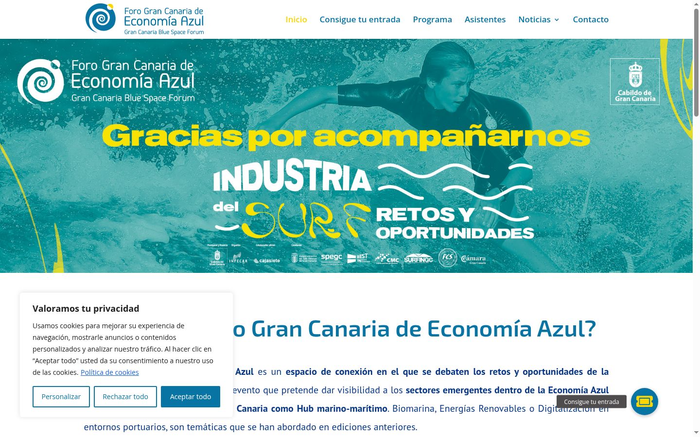 Screenshot tal-banner tal-kunsens muri qabel kwalunkwe interazzjoni