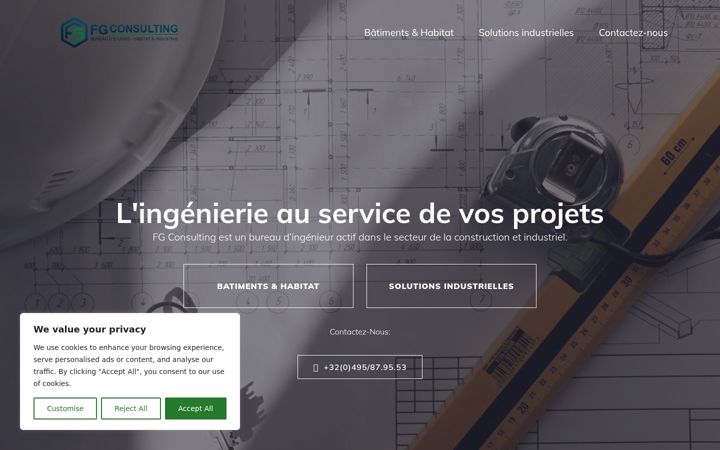 Screenshot of fgconsulting.be