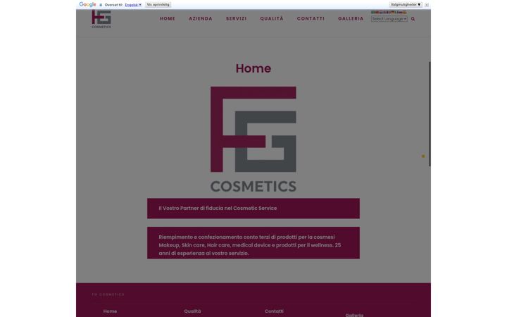 Snímek obrazovky fgcosmetics.it