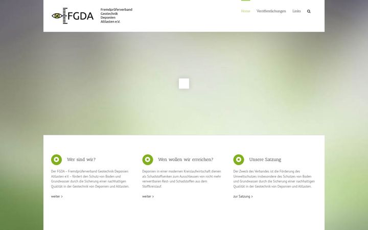 Screenshot of fgda.de