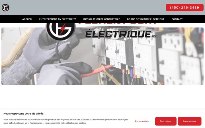 Екранна снимка на fgelectrique.ca