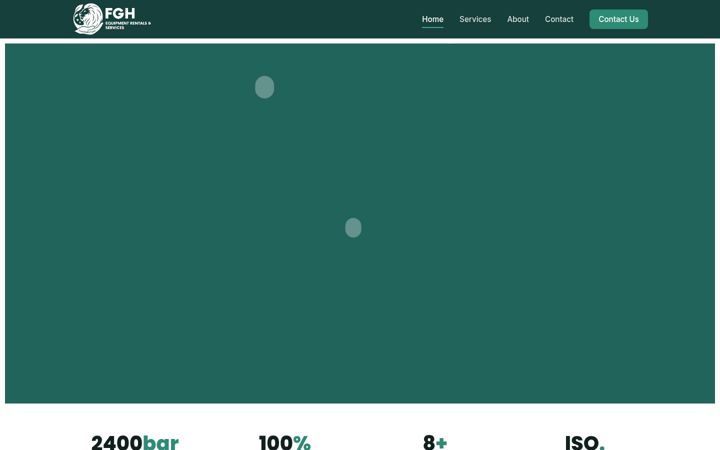 Screenshot of fghequipment.co.za