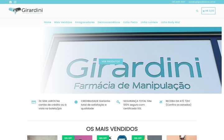 Screenshot of fgirardinistore.com.br