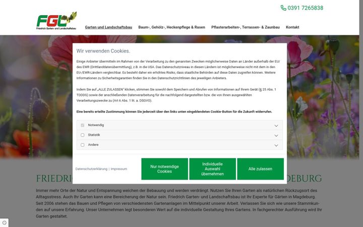 Screenshot of fgl-bau.de