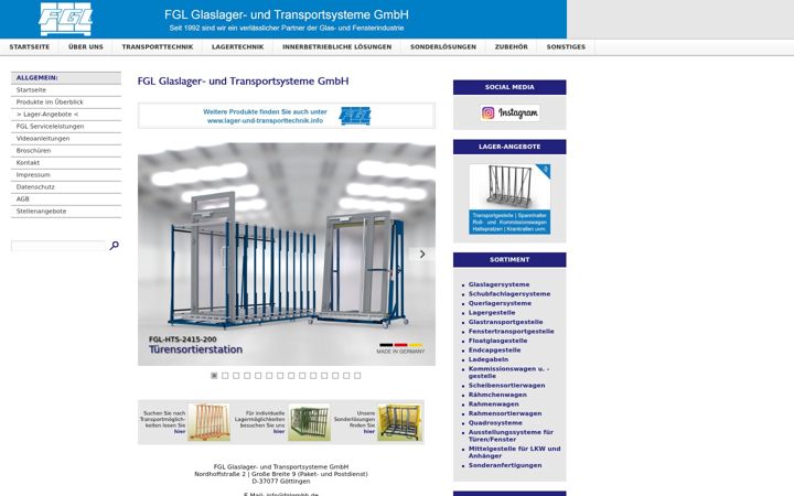 Screenshot of fglgmbh.de