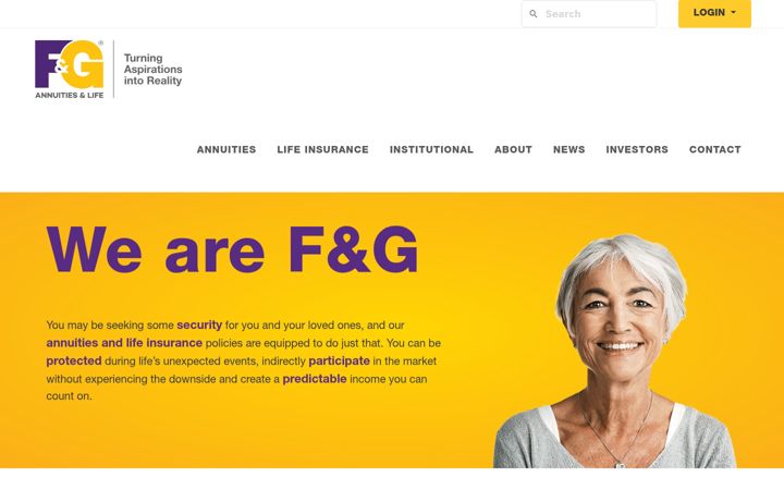 Screenshot of fglife.com