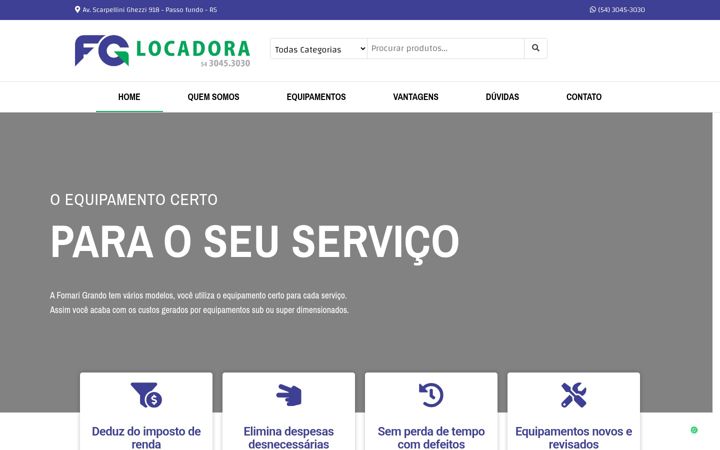 Screenshot di fglocadora.com.br