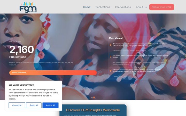 Screenshot of fgmdatahub.org