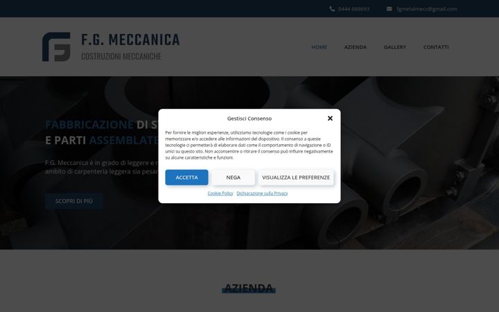 Screenshot of fgmeccanica.com
