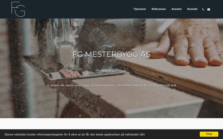 Screenshot of fgmesterbygg.no