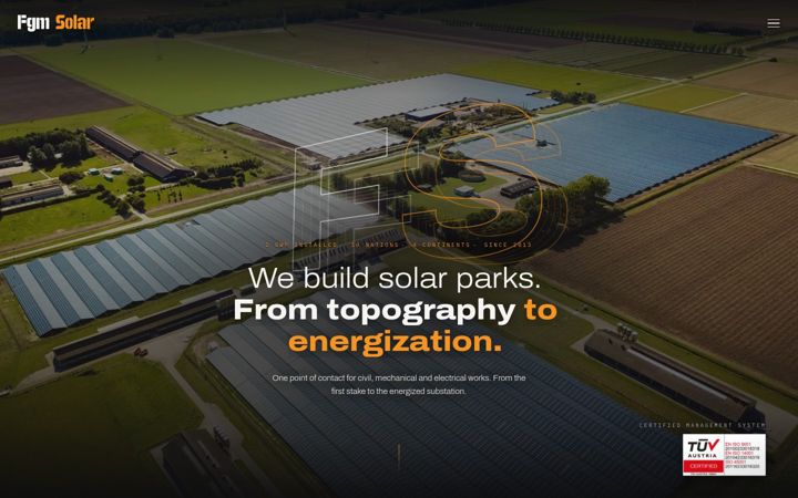 Screenshot of fgmsolar.com