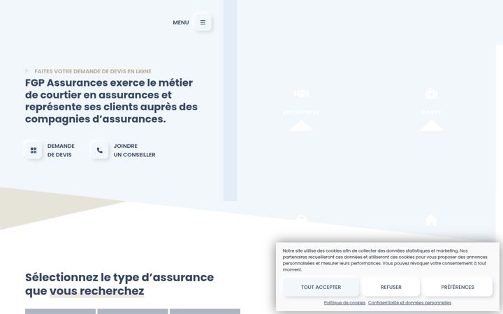 Screenshot of fgp-assurances.com