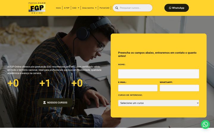 Screenshot di fgp-online.com.br