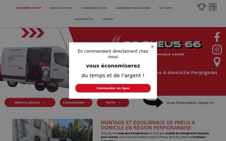 Screenshot of fgpneus66.fr