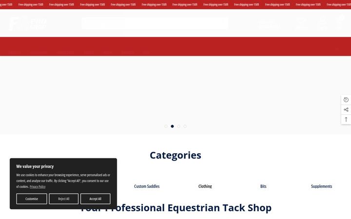 Screenshot of fgproshop.com