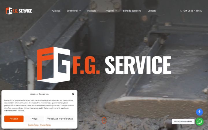 Screenshot of fgservicesrl.it