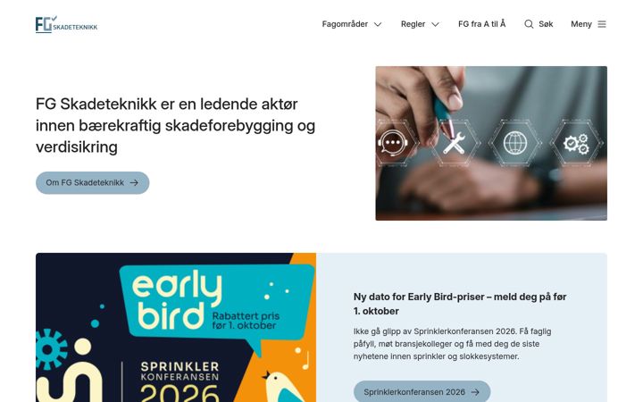 Screenshot of fgsikring.no