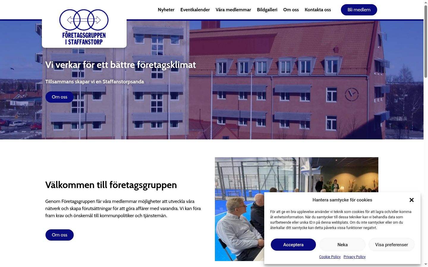 Screenshot tal-banner tal-kunsens muri qabel kwalunkwe interazzjoni
