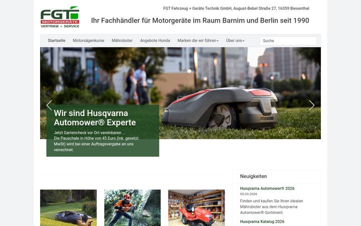 Screenshot of fgt-gartentechnik.de