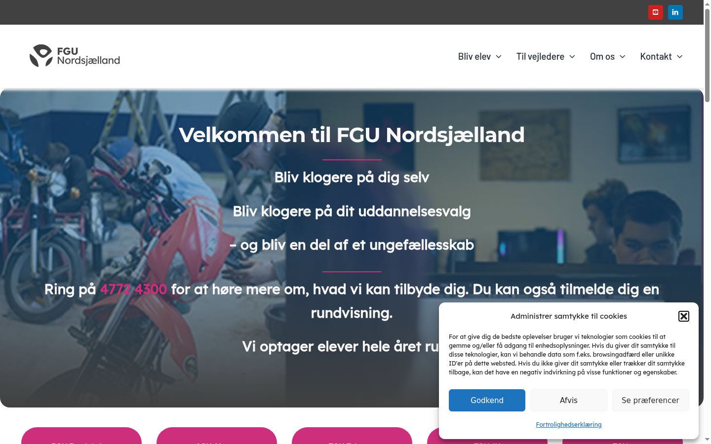 Screenshot des Einwilligungsbanners vor jeglicher Interaktion