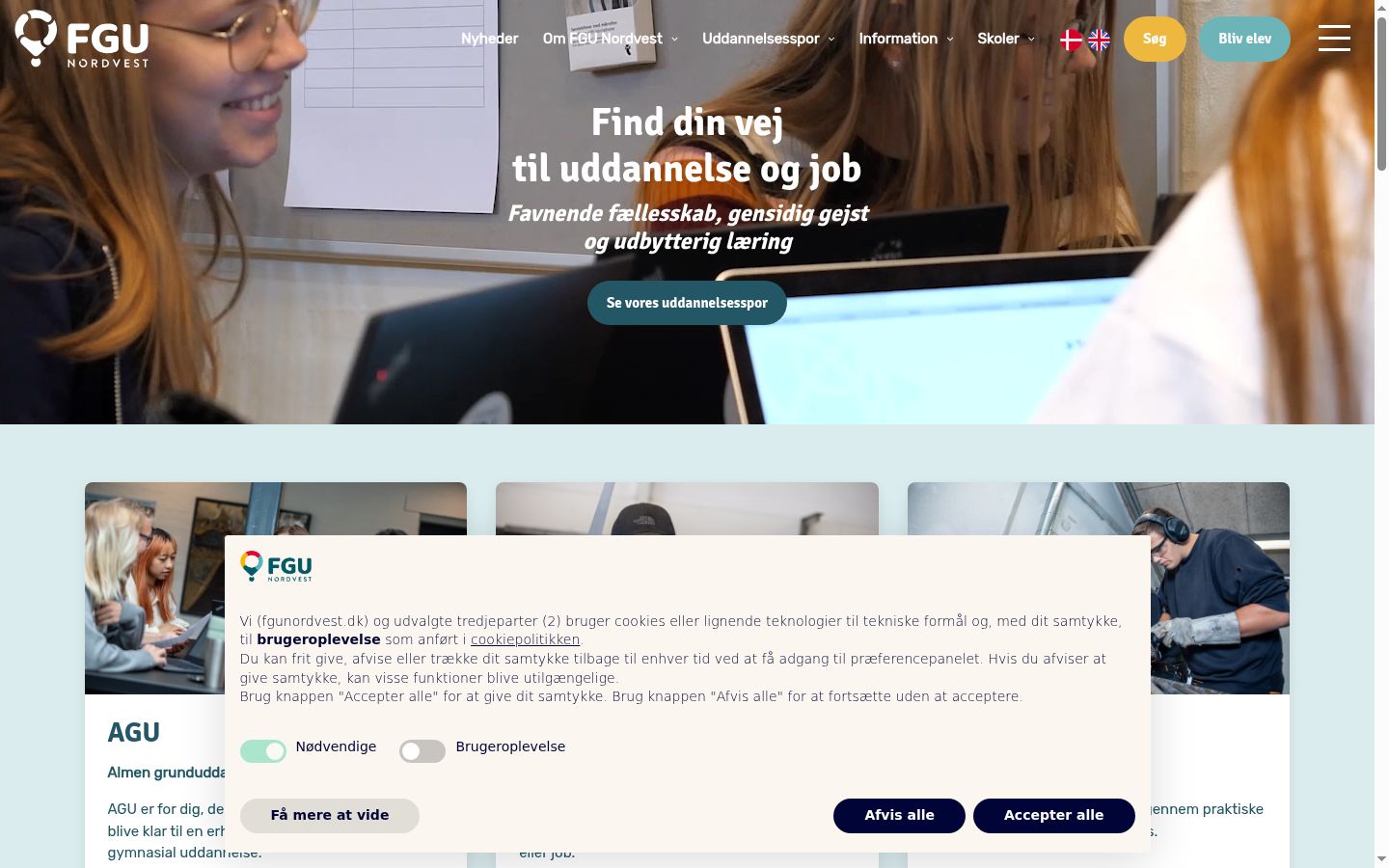 Screenshot tal-banner tal-kunsens muri qabel kwalunkwe interazzjoni