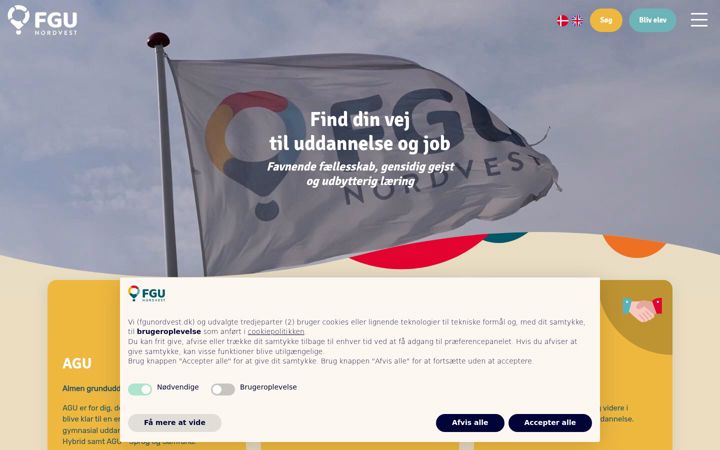 Screenshot of fgunordvest.dk