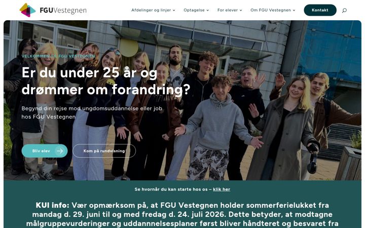 Skærmbillede af fguvestegnen.dk